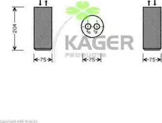 Kager 945411 - Осушитель, кондиционер autosila-amz.com