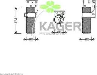 Kager 945531 - Осушитель, кондиционер autosila-amz.com