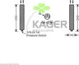 Kager 94-5606 - Осушитель, кондиционер autosila-amz.com