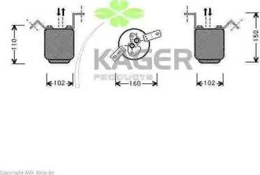 Kager 945056 - Осушитель, кондиционер autosila-amz.com