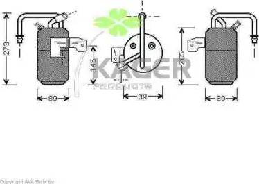 Kager 945126 - Осушитель, кондиционер autosila-amz.com