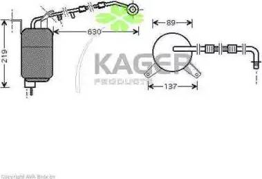 Kager 945122 - Осушитель, кондиционер autosila-amz.com