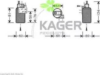 Kager 94-5277 - Осушитель, кондиционер autosila-amz.com