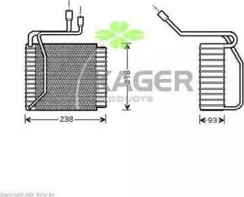 Kager 945744 - Испаритель, кондиционер autosila-amz.com