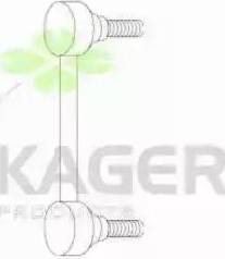 Kager 850725 - Тяга / стойка, стабилизатор autosila-amz.com