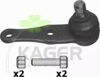 Kager 880216 - Шаровая опора, несущий / направляющий шарнир autosila-amz.com