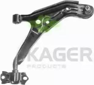 Kager 870544 - Сайлентблок, рычаг подвески колеса autosila-amz.com