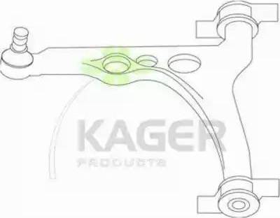 Kager 870110 - Шаровая опора, несущий / направляющий шарнир autosila-amz.com