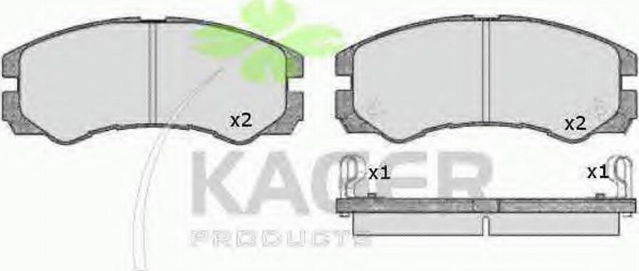 Kager 35-0610 - Тормозные колодки, дисковые, комплект autosila-amz.com