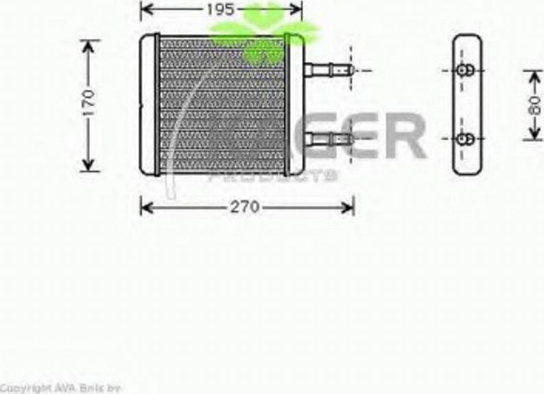 Kager 32-0059 - Теплообменник, отопление салона autosila-amz.com