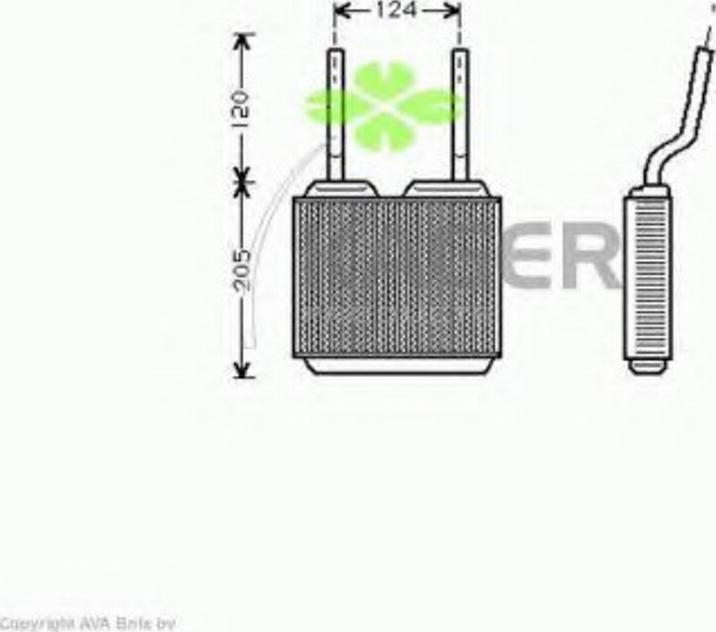 Kager 32-0079 - Теплообменник, отопление салона autosila-amz.com