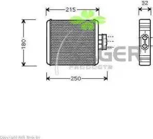 Kager 32-0258 - Теплообменник, отопление салона autosila-amz.com
