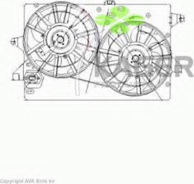 Kager 32-2095 - Вентилятор, охлаждение двигателя autosila-amz.com