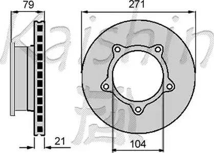 Japanparts DI-005 - Тормозной диск autosila-amz.com