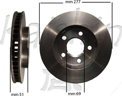 Kaishin CBR055 - Тормозной диск autosila-amz.com