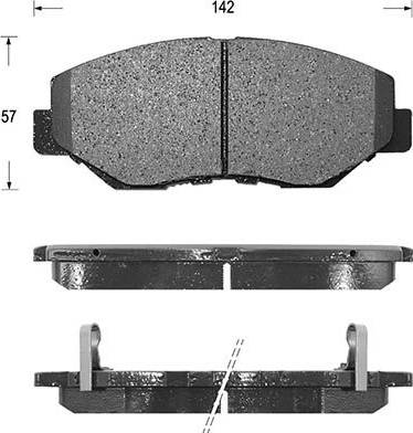 Magneti Marelli 363700201333 - Тормозные колодки, дисковые, комплект autosila-amz.com