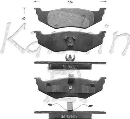 Kaishin D10046 - Тормозные колодки, дисковые, комплект autosila-amz.com