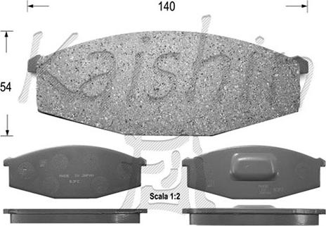 Kaishin D1026 - Тормозные колодки, дисковые, комплект autosila-amz.com