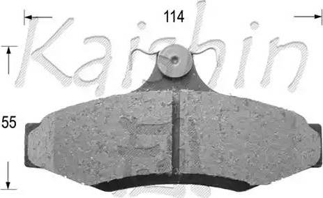 Kaishin D11172 - Тормозные колодки, дисковые, комплект autosila-amz.com