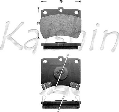 Kaishin D3050 - Тормозные колодки, дисковые, комплект autosila-amz.com