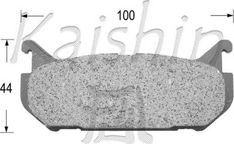 Kaishin D3083 - Тормозные колодки, дисковые, комплект autosila-amz.com