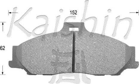 Kaishin D3119 - Тормозные колодки, дисковые, комплект autosila-amz.com