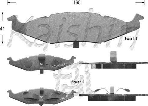 Kaishin FK9976 - Тормозные колодки, дисковые, комплект autosila-amz.com