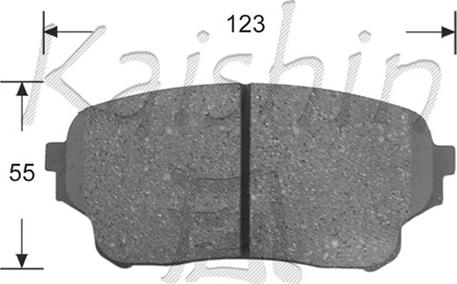 Kaishin FK9045 - Тормозные колодки, дисковые, комплект autosila-amz.com