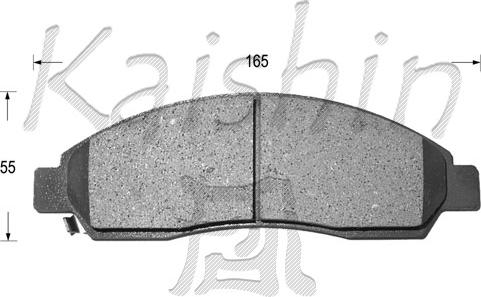 Kaishin FK4055 - Тормозные колодки, дисковые, комплект autosila-amz.com