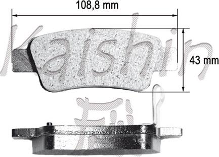 Kaishin FK5159 - Тормозные колодки, дисковые, комплект autosila-amz.com