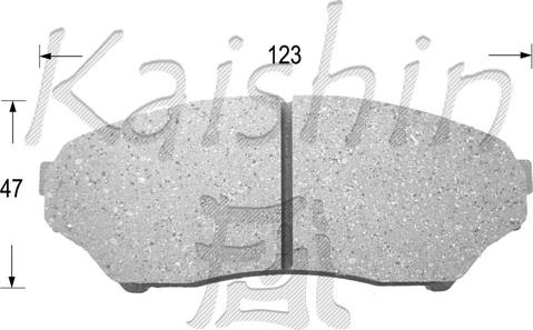 Kaishin FK6089 - Тормозные колодки, дисковые, комплект autosila-amz.com