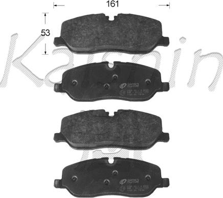 Kaishin FK10168 - Тормозные колодки, дисковые, комплект autosila-amz.com