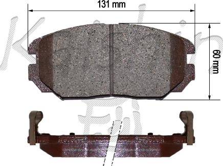 Kaishin FK11183 - Тормозные колодки, дисковые, комплект autosila-amz.com