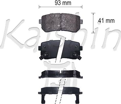 Kaishin FK11277 - Тормозные колодки, дисковые, комплект autosila-amz.com