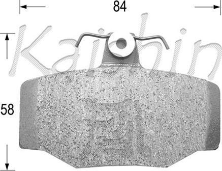 Kaishin FK1214 - Тормозные колодки, дисковые, комплект autosila-amz.com