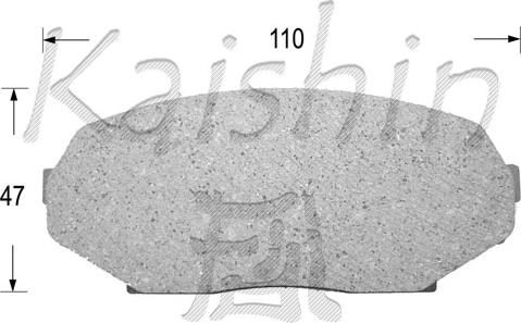 Kaishin FK3061 - Тормозные колодки, дисковые, комплект autosila-amz.com