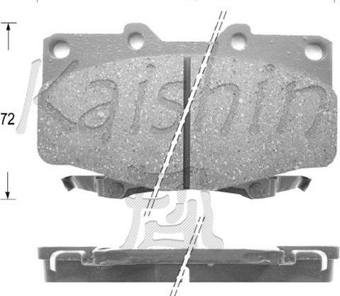 Kaishin FK2094 - Тормозные колодки, дисковые, комплект autosila-amz.com