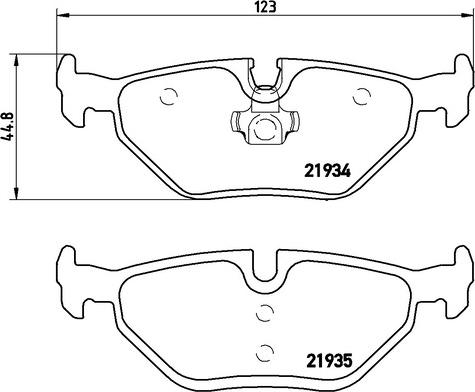 Textar 21934 - Тормозные колодки, дисковые, комплект autosila-amz.com