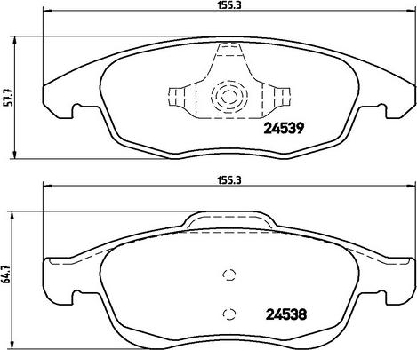 Kaishin FK20044 - Тормозные колодки, дисковые, комплект autosila-amz.com