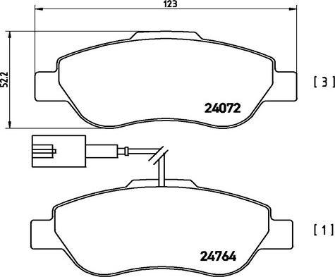 Kaishin FK20005 - Тормозные колодки, дисковые, комплект autosila-amz.com