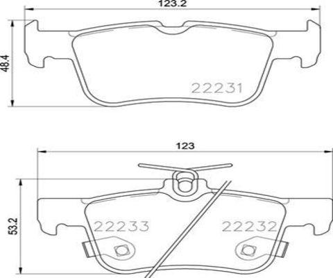 Kaishin FK20313 - Тормозные колодки, дисковые, комплект autosila-amz.com