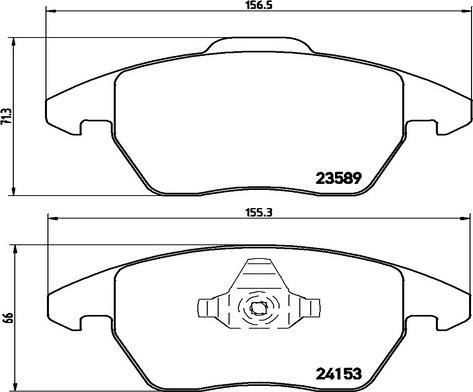 GMC 2358901 - Тормозные колодки, дисковые, комплект autosila-amz.com