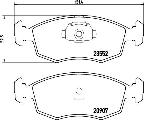 Kaishin FK20268 - Тормозные колодки, дисковые, комплект autosila-amz.com