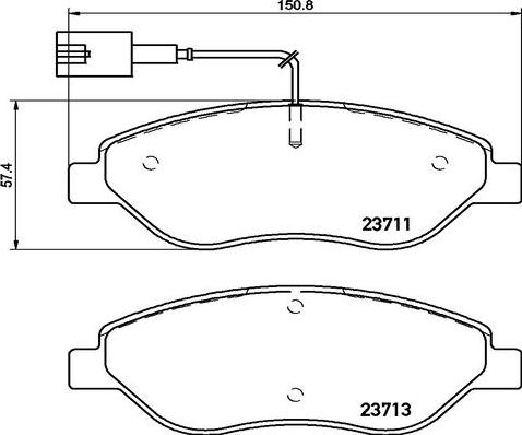 Kaishin FK20209 - Тормозные колодки, дисковые, комплект autosila-amz.com