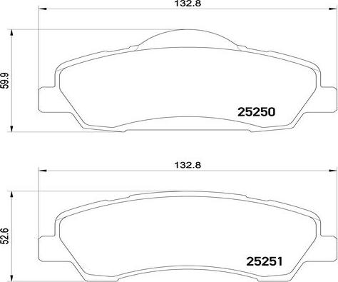 Kaishin FK20286 - Тормозные колодки, дисковые, комплект autosila-amz.com