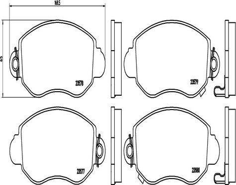 Kaishin FK20287 - Тормозные колодки, дисковые, комплект autosila-amz.com