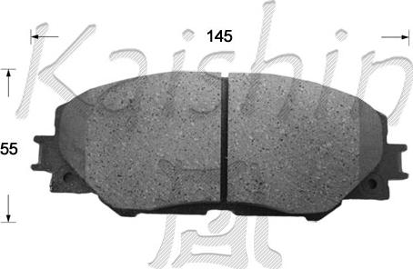 Kaishin FK2268 - Тормозные колодки, дисковые, комплект autosila-amz.com