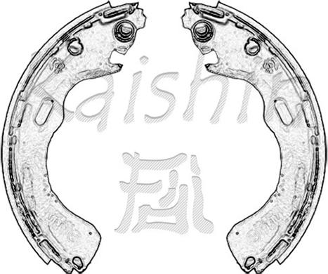 Kaishin K3382 - Комплект тормозных колодок, барабанные autosila-amz.com