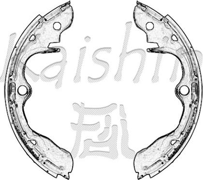 Kaishin K3326 - Комплект тормозных колодок, барабанные autosila-amz.com