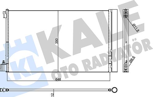 KALE OTO RADYATÖR 473299 - Конденсатор кондиционера autosila-amz.com